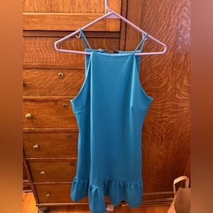 Blue Trina Turk Spaghetti Strap Dress